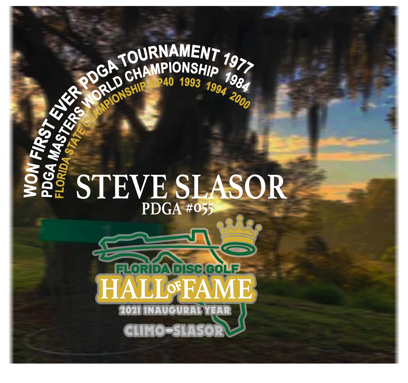 Original Florida Hall artwork for Steve Slasor, inaugural class of 2021